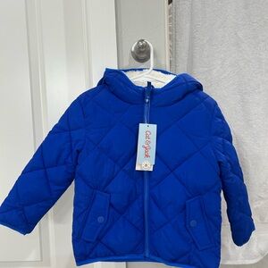 NWT Cat & Jack Royal Blue Quilted Jacket